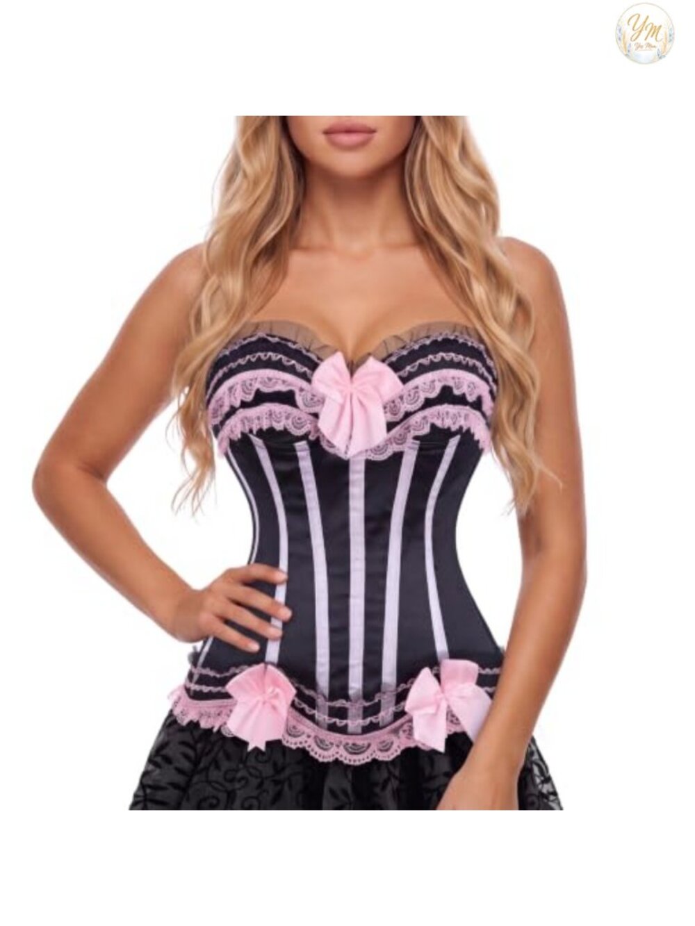 Renaissance Corset Top Lace Up Bustier Victorian Style Costume
